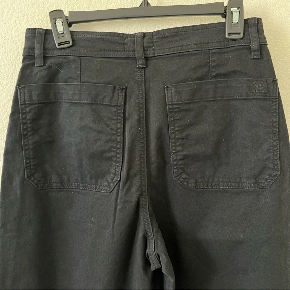 NWT Marine Layer Bridget Wide Leg Crop Pants in Faded Black SZ 10 - Picture 11 of 16